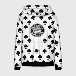 Толстовка-худи мужская Bayern Mnchen пики, цвет: 3D-черный