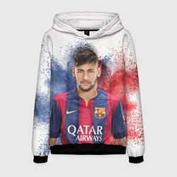 Толстовка-худи мужская Neymar FCB, цвет: 3D-черный