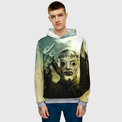 Толстовка-худи мужская Slipknot, цвет: 3D-меланж — фото 2