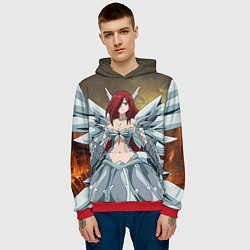 Толстовка-худи мужская Fairy tail, цвет: 3D-красный — фото 2