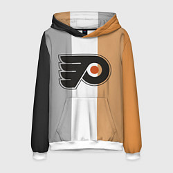 Толстовка-худи мужская Philadelphia Flyers, цвет: 3D-белый