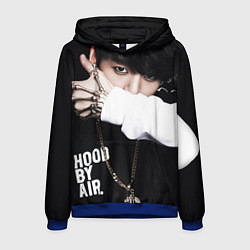 Толстовка-худи мужская BTS: Hood by air, цвет: 3D-синий