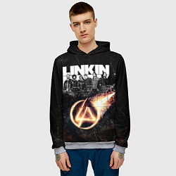 Толстовка-худи мужская Linkin Park: Comet, цвет: 3D-меланж — фото 2