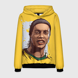 Толстовка-худи мужская Ronaldinho Art, цвет: 3D-черный