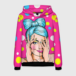 Толстовка-худи мужская POP ART, цвет: 3D-черный