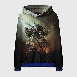 Толстовка-худи мужская Титан, цвет: 3D-синий