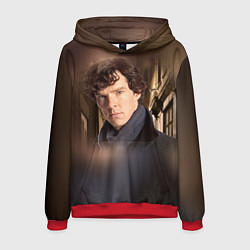 Толстовка-худи мужская Бенедикт Камбербэтч 1, цвет: 3D-красный