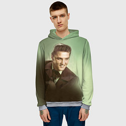 Толстовка-худи мужская Elvis Young, цвет: 3D-меланж — фото 2