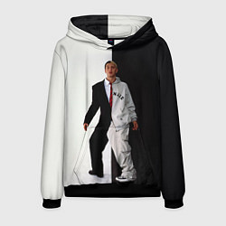 Толстовка-худи мужская Eminem: Black & White, цвет: 3D-черный