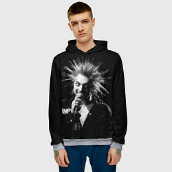 Толстовка-худи мужская Горшок 1, цвет: 3D-меланж — фото 2