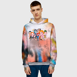 Толстовка-худи мужская Король и Шут, цвет: 3D-меланж — фото 2