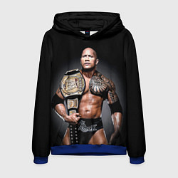 Толстовка-худи мужская Dwayne Johnson, цвет: 3D-синий
