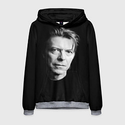 Толстовка-худи мужская David Bowie: Black Face, цвет: 3D-меланж