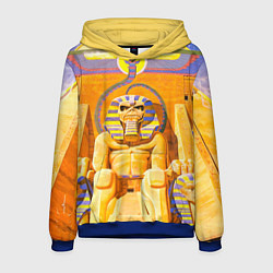 Толстовка-худи мужская Iron Maiden: Pharaon, цвет: 3D-синий