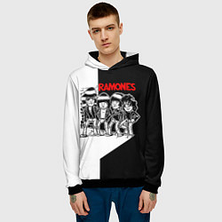 Толстовка-худи мужская Ramones Boys, цвет: 3D-черный — фото 2