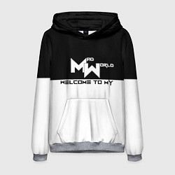 Толстовка-худи мужская Безумный мир, цвет: 3D-меланж