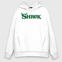 Толстовка оверсайз мужская Shrek: Logo, цвет: белый