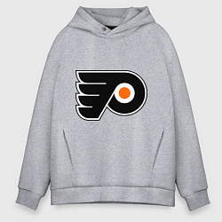Толстовка оверсайз мужская Philadelphia Flyers, цвет: меланж