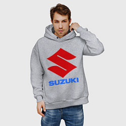 Толстовка оверсайз мужская Suzuki, цвет: меланж — фото 2