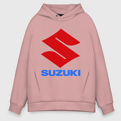 Толстовка оверсайз мужская Suzuki, цвет: пыльно-розовый