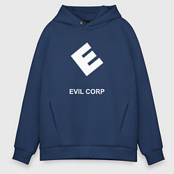 Толстовка оверсайз мужская Evil corporation, цвет: тёмно-синий