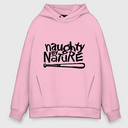 Толстовка оверсайз мужская Naughty by nature, цвет: светло-розовый
