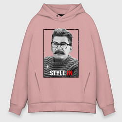 Толстовка оверсайз мужская Stalin: Style in, цвет: пыльно-розовый