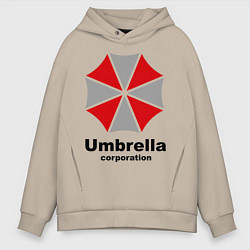Толстовка оверсайз мужская Umbrella corporation, цвет: миндальный
