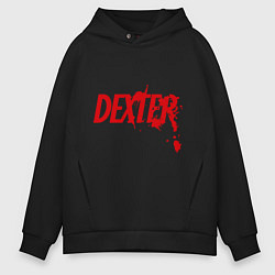 Толстовка оверсайз мужская Dexter Blood, цвет: черный