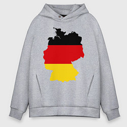 Толстовка оверсайз мужская Германия (Germany), цвет: меланж