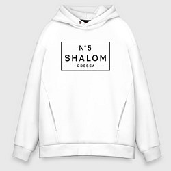 Толстовка оверсайз мужская SHALOM, цвет: белый