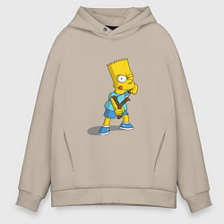 Толстовка оверсайз мужская Bad Bart, цвет: миндальный