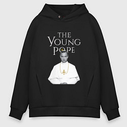 Толстовка оверсайз мужская The Young Pope, цвет: черный