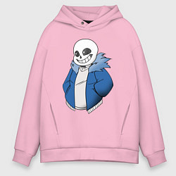 Толстовка оверсайз мужская Sans, цвет: светло-розовый