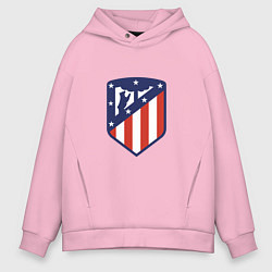 Толстовка оверсайз мужская Atletico Madrid, цвет: светло-розовый
