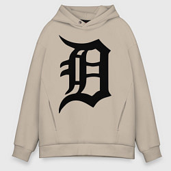 Толстовка оверсайз мужская Detroit Tigers, цвет: миндальный