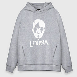Толстовка оверсайз мужская Louna: Behind a Mask, цвет: меланж