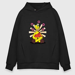 Толстовка оверсайз мужская Homer Relax, цвет: черный