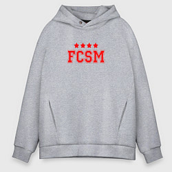 Толстовка оверсайз мужская FCSM Club, цвет: меланж