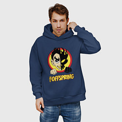 Толстовка оверсайз мужская The Offspring Boy, цвет: тёмно-синий — фото 2