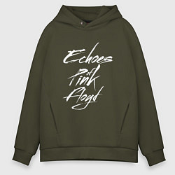 Толстовка оверсайз мужская Echoes of Pink Floyd, цвет: хаки