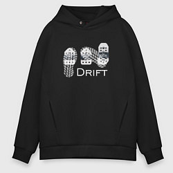 Толстовка оверсайз мужская Drift, цвет: черный