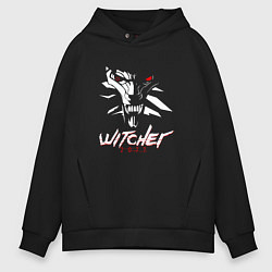 Толстовка оверсайз мужская WITCHER 2077, цвет: черный