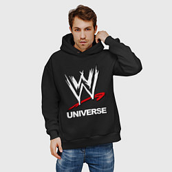 Толстовка оверсайз мужская WWE universe, цвет: черный — фото 2
