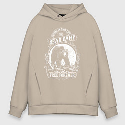 Толстовка оверсайз мужская Bear Camp Free Forever, цвет: миндальный