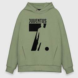Толстовка оверсайз мужская Juventus: Ronaldo 7, цвет: авокадо