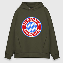 Толстовка оверсайз мужская Bayern Munchen FC, цвет: хаки