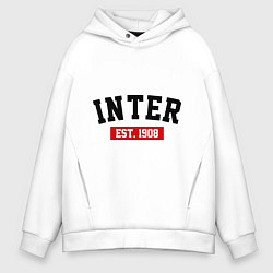 Толстовка оверсайз мужская FC Inter Est. 1908, цвет: белый