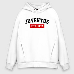 Толстовка оверсайз мужская FC Juventus Est. 1897, цвет: белый