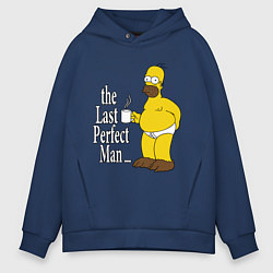 Толстовка оверсайз мужская The Last Perfect Man, цвет: тёмно-синий